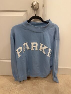 Parke L/XL Blue Heritage Mockneck Sweatshirt. 💙⚡️